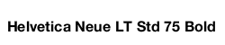 Helvetica Neue LT Std 75 Bold